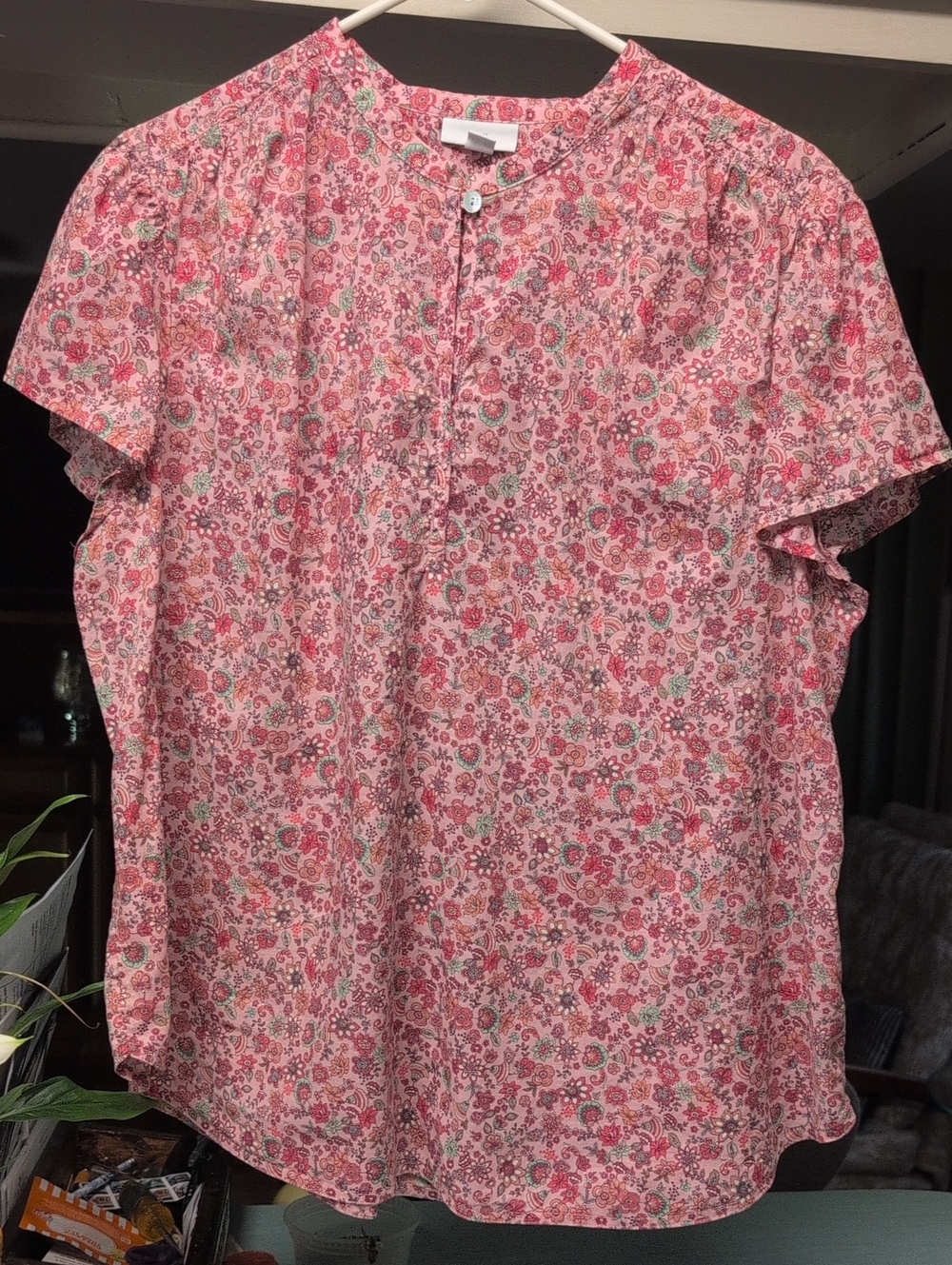 j.jill Floral Cotton Top.